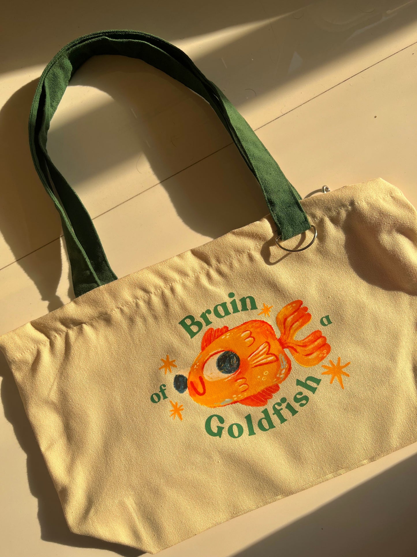 Brian Goldfish Tote Bags