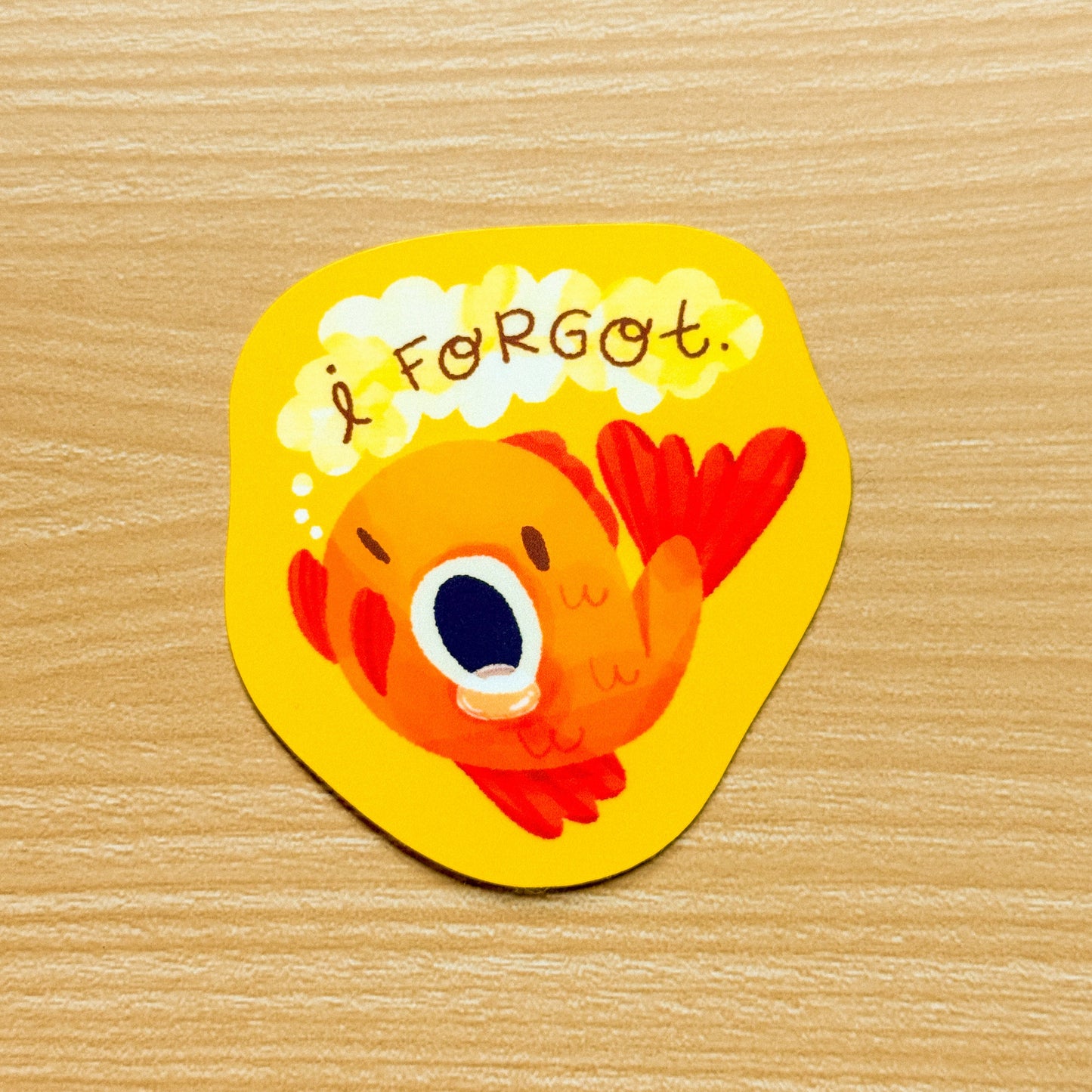 I Forgot Brian Goldfish Waterproof Vinyl Sticker