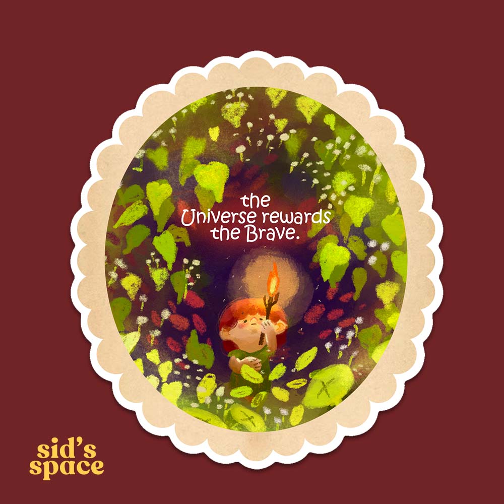 Brave Waterproof Vinyl Sticker