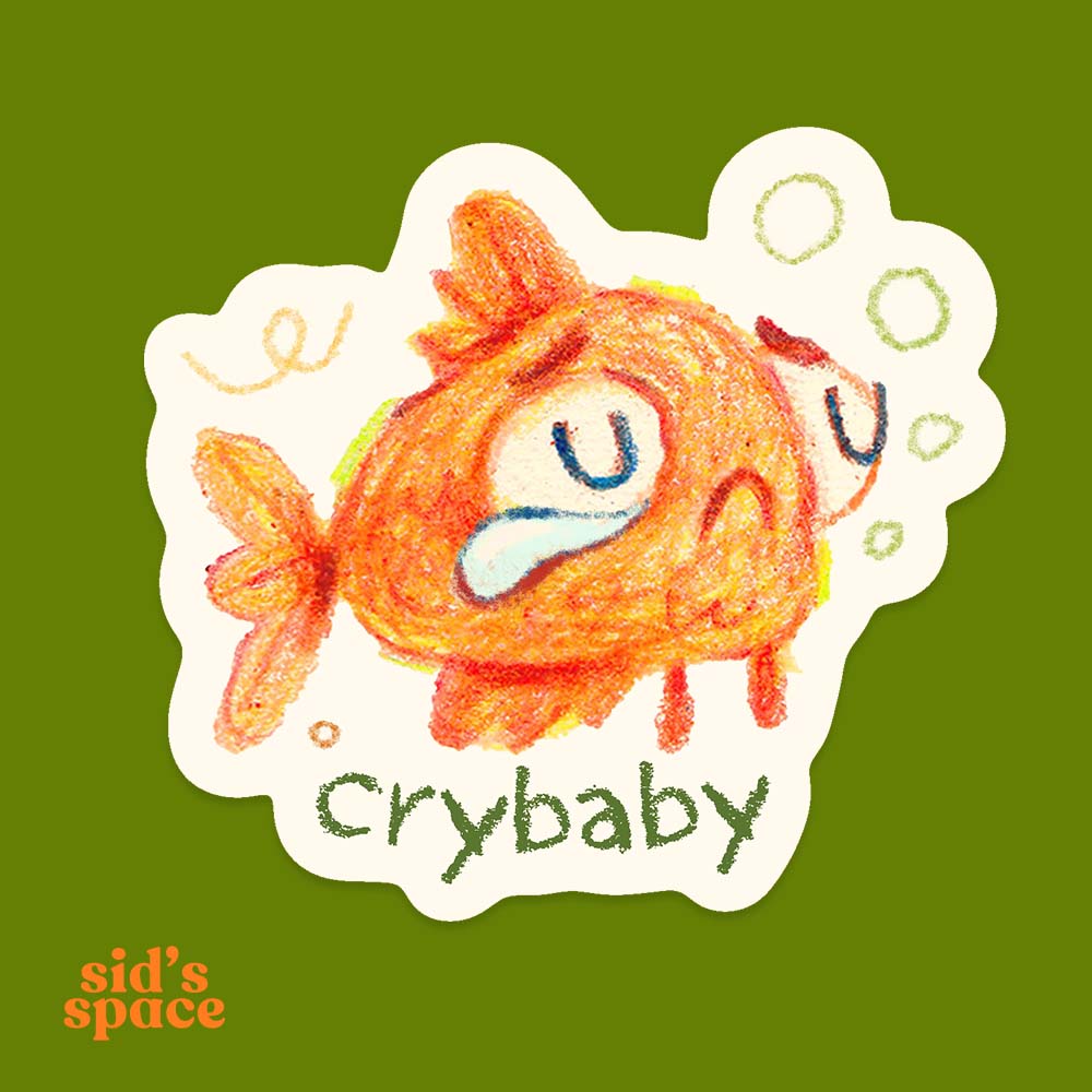 Crybaby Goldfish Waterproof Sticker