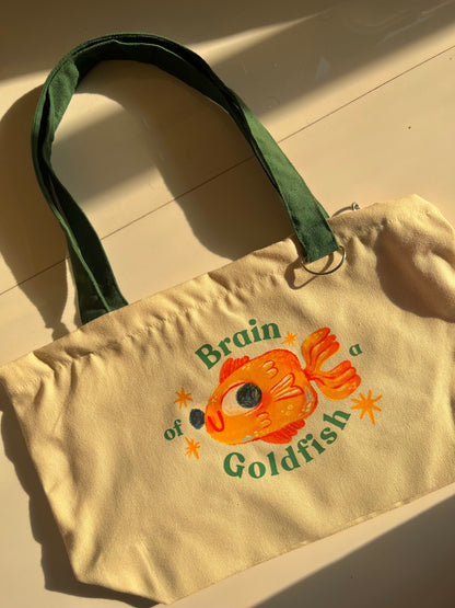 Brian Goldfish Tote Bags