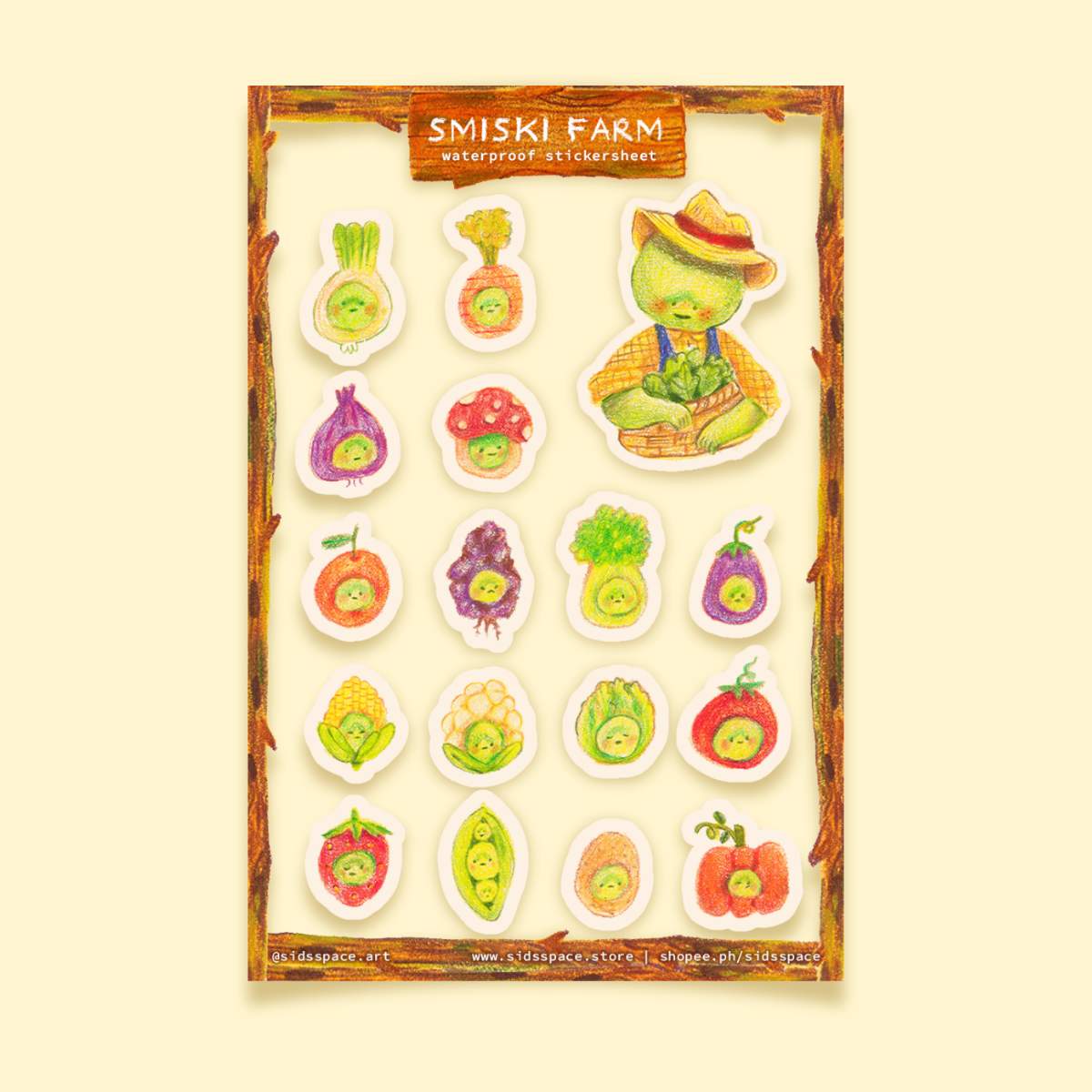 Smiski Farm Sticker Sheet