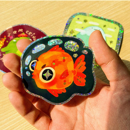 Star Fish Sparkly Sticker