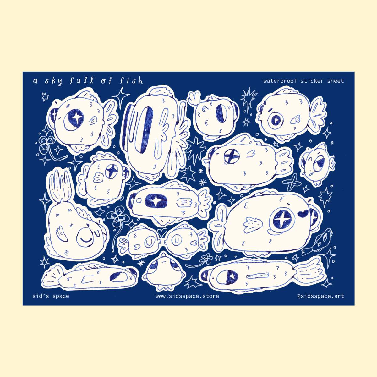 Sky full of fish Sticker Sheet