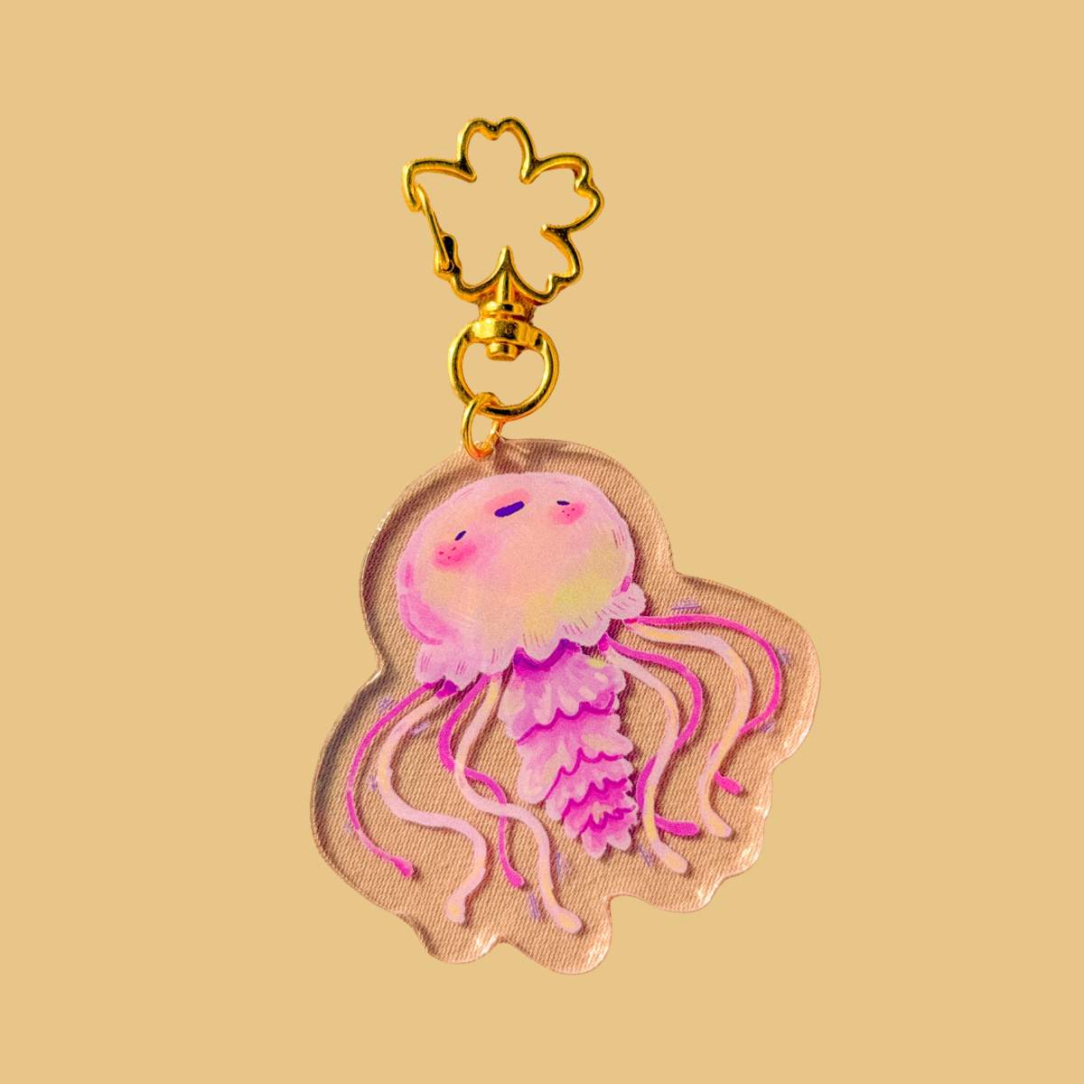 Jellyfish Acrylic Keychain