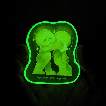 Smiski Emotional Support Glow-in-the-dark Sticker