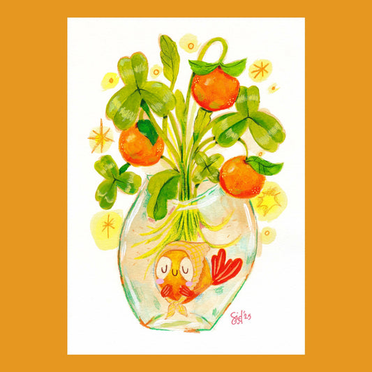Plant Fish Art Print