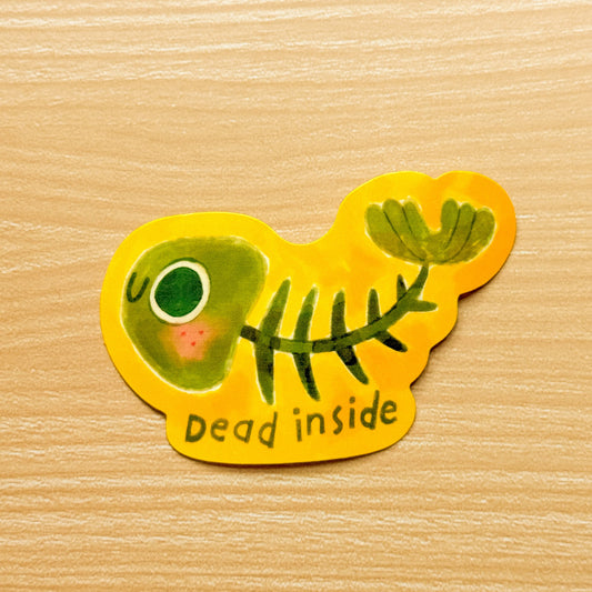 Dead Inside Waterproof Vinyl Sticker