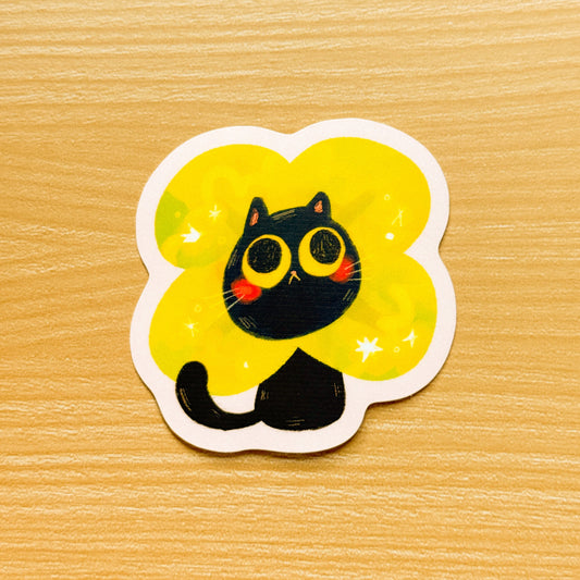 Lucky Cat Waterproof Vinyl Sticker