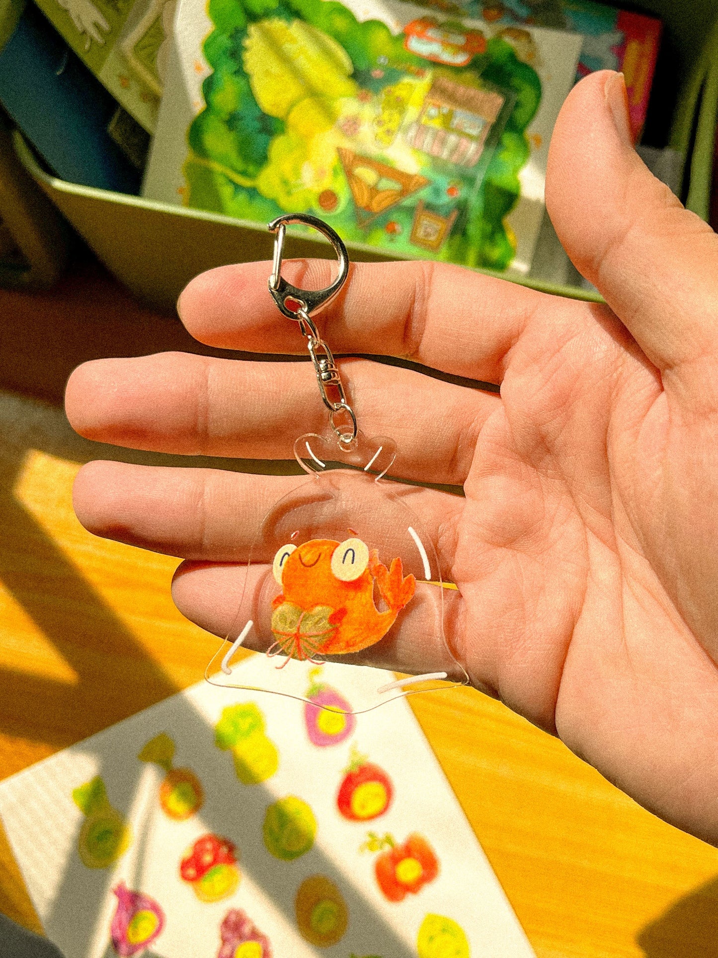 Brian the Goldfish in Bag Acrylic Keychain