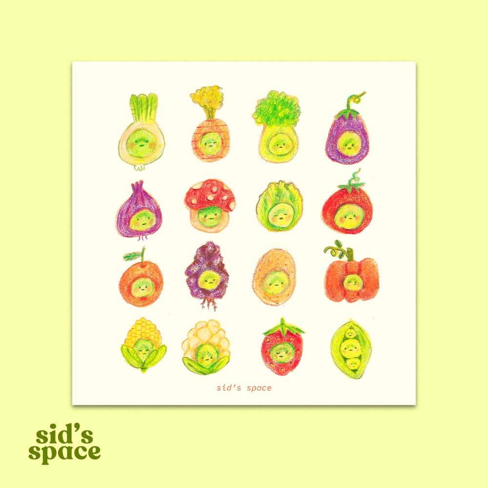 Smiski Farm Art Print